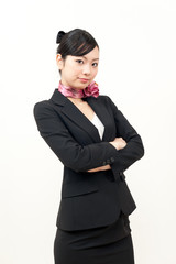 a portrait of beautiful businesswoman