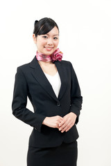 a portrait of beautiful businesswoman