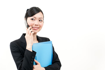 a portrait of beautiful businesswoman