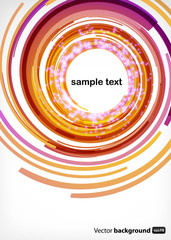 Nice abstract modern background with round shapes