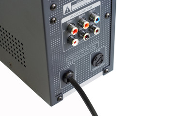 Fototapeta premium sound amplifier, white background, isolated