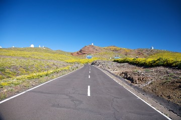 landscape of observatories at La Palma