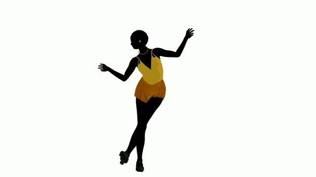 African American Showgirl Dancing