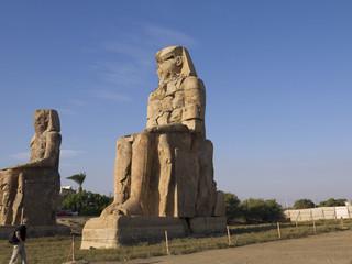 The Colossus of Memnon in Egypt