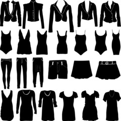 Womens clothing silhouettes