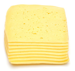 stack of thin cheese pieces