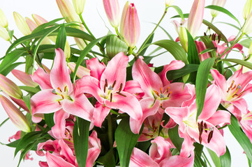 Obraz premium Lily flowers bouquet