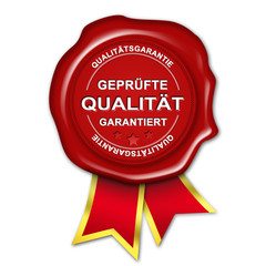 siegel button gepr&uuml;fte Qualit&auml;t