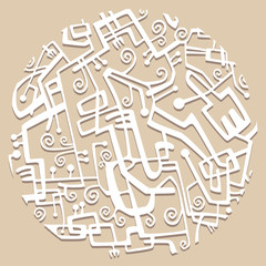 Background with tangles