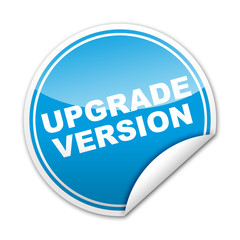 Pegatina UPGRADE VERSION con reborde