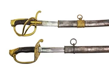 Foto op Plexiglas deux épées du moyen Âges © thieury