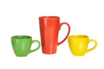 Multi-colored cups