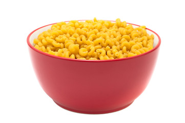 Soup plate with dry macaroni