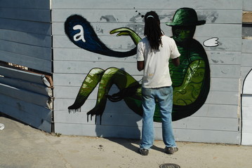Artiste peintre de rue