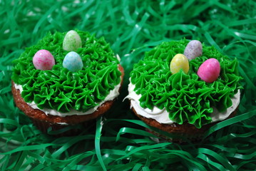 Two Easter Cupcakes