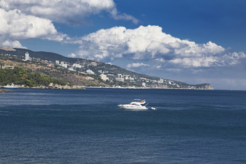 white boat on laguna