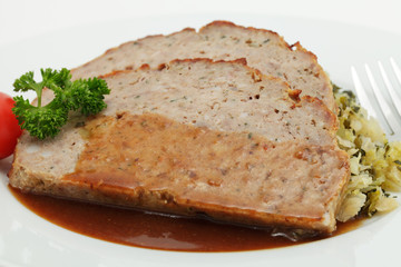 Hackbraten mit Wirsinggemüse