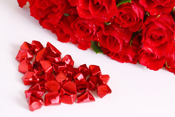 Naklejka premium herz,rosen