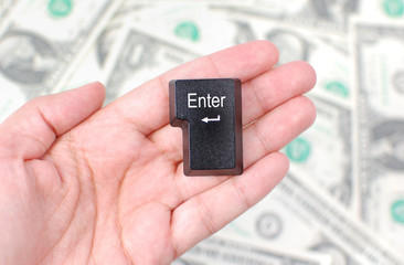 Enter key and money