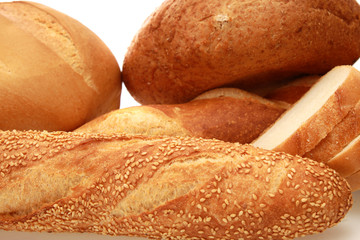 Bread , isolated.