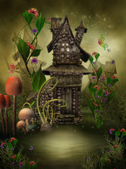 Wioska elfów nad jeziorem © Obsidian Fantasy