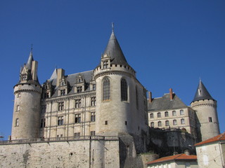 Fototapeta na wymiar Castle of La Rochefoucauld, Charente, Limousin, Périgord