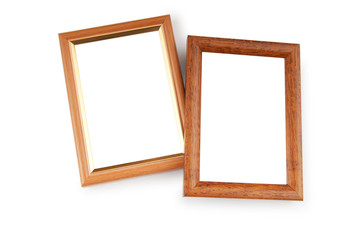 Picture frame isolated on the white background