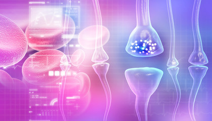 active receptor in abstract background