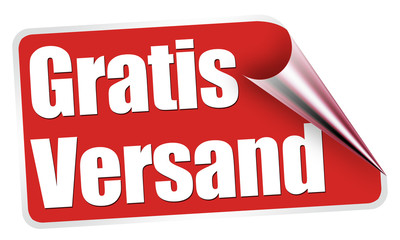 gratis versand aufkleber