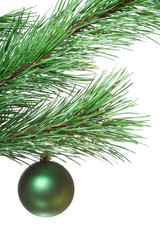Fir-twig with christmas ball
