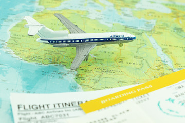 Travel and flight abstract