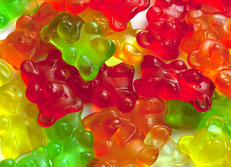 Background of gummi bears