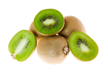 Fototapeta premium Fresh pieces kiwi fruit