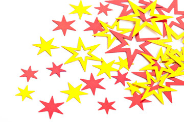 Placer of yellow and red stars