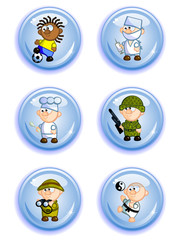 buttons professions