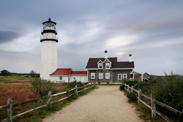 Fototapeta na wymiar Cape Cod Highland Lighthouse Massachusetts
