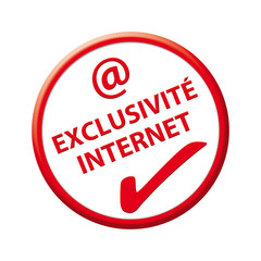 Sticker rond rouge avantage client