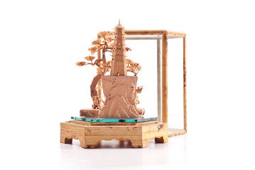 Buddhist Temple Wooden Architecture Model