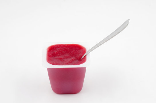 compote de pomme et fruit rouge