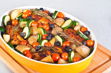 Roasted chicken