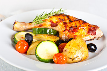 Roasted chicken