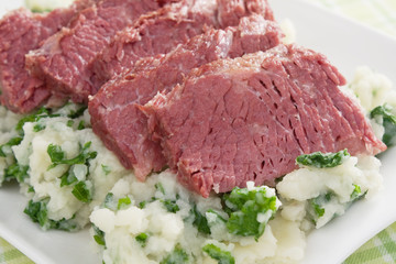 Colcannon and Corned Beef