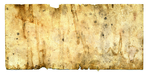 Image of old paper over white background
