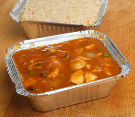 Chinese Takeaway Meal & Rice