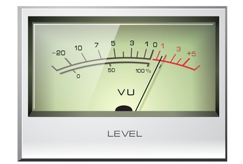 Analog Electronic VU meter