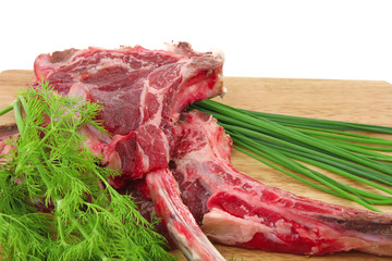 fresh raw meat : fresh red beef ribs