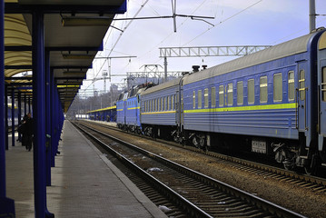 Fototapeta premium Железнодорожный вокзал