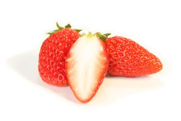 strawberry cut in half
