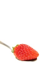 strawberry on a spoon