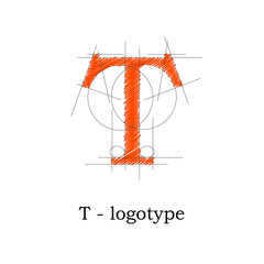 Logo design letter T # Vector